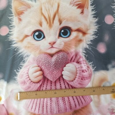 Тканина на метраж Сатин - Котик