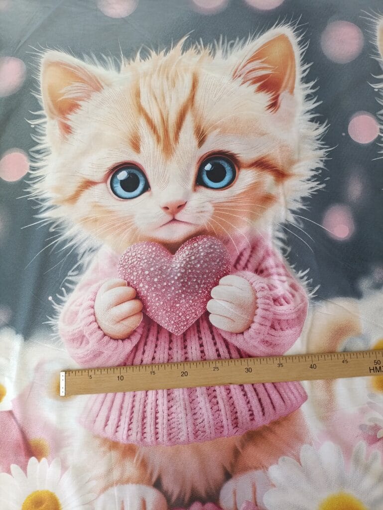 Тканина на метраж Сатин - Котик