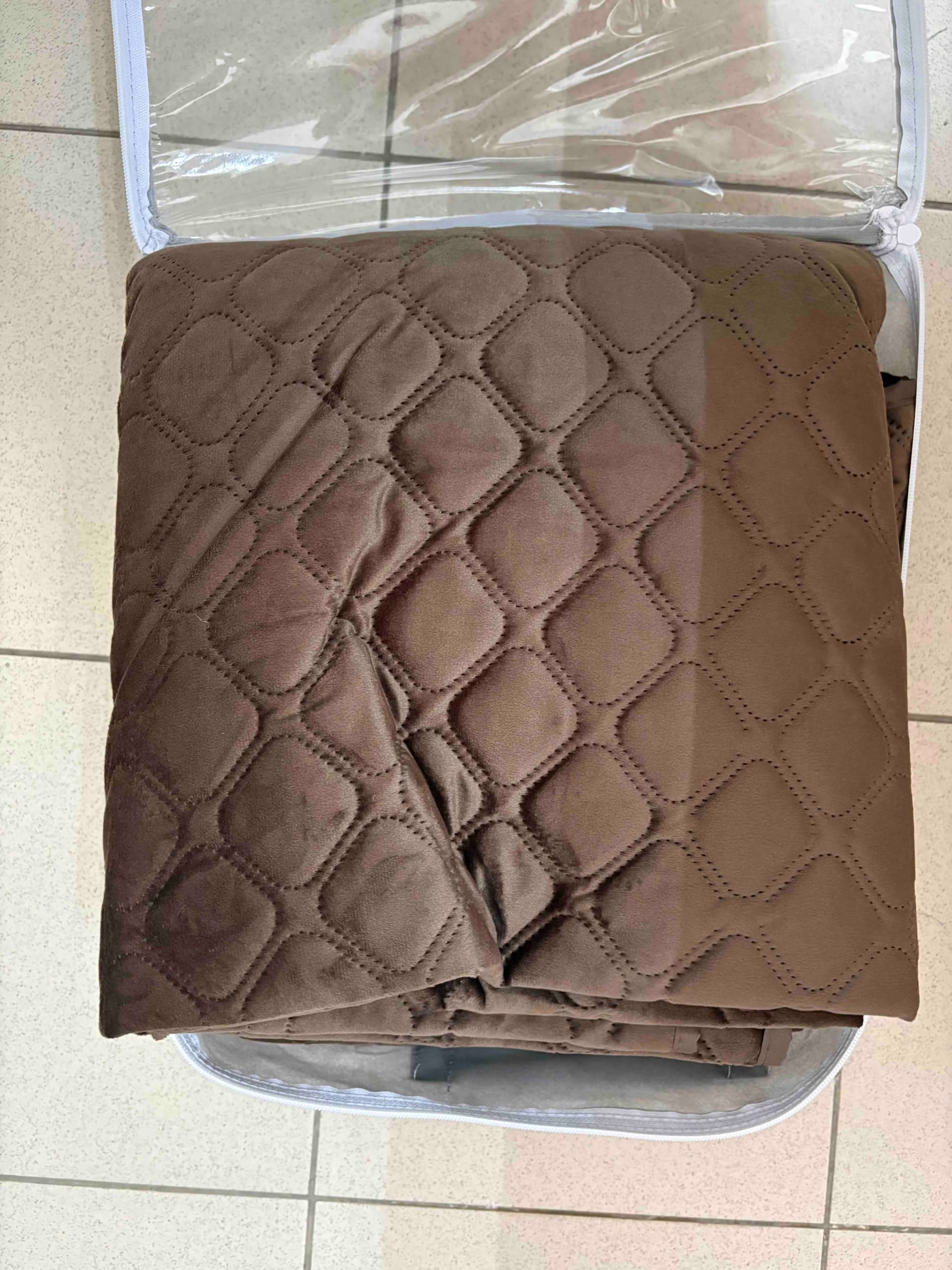 Покривало "VELOUR" Coffee/180x240 3 Покривало "VELOUR" Coffee/180x240 - Зображення 3